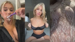 Breckie Hill Toothbrush Cum Tease Video Leaked - MyPornerLeak