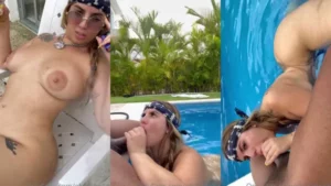 Ely La Bella Big Booty Latina Gets Pounded Pissed On PoolSide - MyPornerLeak