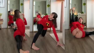 Jules Ari Masturbates Her Pussy As Elasti Girl - MyPornerLeak