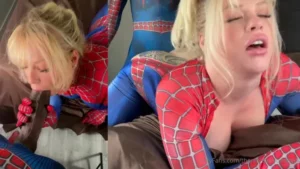 Spider Girl Becky Crocker Gets Banged By A BBC - MyPornerLeak