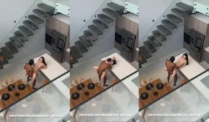 Auhneesh Nicole Rides BBC In The kitchen - MyPornerLeak