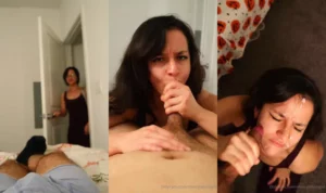 CherryBlosmGirl Gets A Facial After A Blowjob - MyPornerLeak