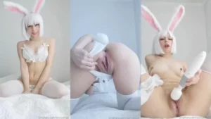 Cute Bunny Succubo2D Buzzes Her Muffin - MyPornerLeak