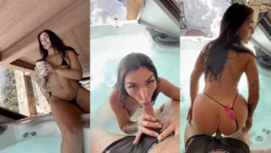 Emily Rinaudo Outdoor Hot Tub Sextape Video Leaked - MyPornerLeak