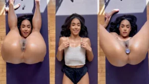 FlexiWithSophie Plugs Her Ass & Fills Her Cunt - MyPornerLeak