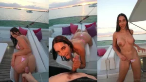 Izzy Green NEW DROP Outdoor Boat POV Sextape - MyPornerLeak