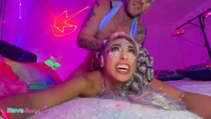 Luna Colombiana Desire To Get Fucked in a Neon Night Experience With Brian Omally - MyPornerLeak