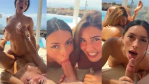 Caryn Beaumont & Agatha Vega’s Outdoor Double BJ - MyPornerLeak