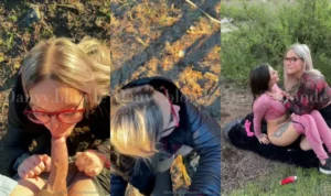 Danyy.Blonde Blows The Cameraman And Enjoys Lesbian Play With Giraflow - MyPornerLeak