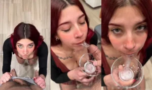 FiammiSxagain Drinks Her Man’s Juices - MyPornerLeak