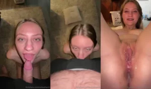 Katieslilwrld Gets Her Shaved Pussy Creampied - MyPornerLeak