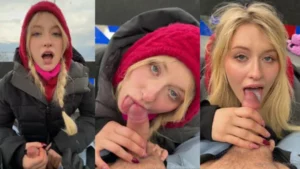 Lena Polanski’s Risky BJ In The Aerial Tramway - MyPornerLeak