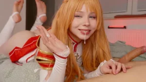 Asuna Cosplayer Kovicki Takes A CIM - MyPornerLeak