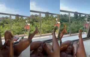 Kira Michelle Vibes And Squirts On The Balcony - MyPornerLeak Leak