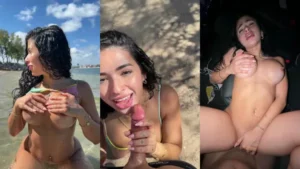 Liana Love Sexy Boobs Massage And Hardcore Sex POV In Public Beach - MyPornerLeak
