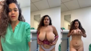 Sexy nurse striping and show her big ass and boobs – Indian porn video - MyPornerLeak